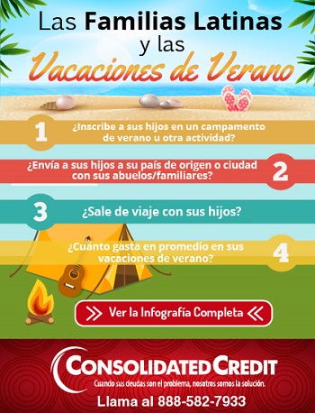 familias latinas en vacaciones de verano